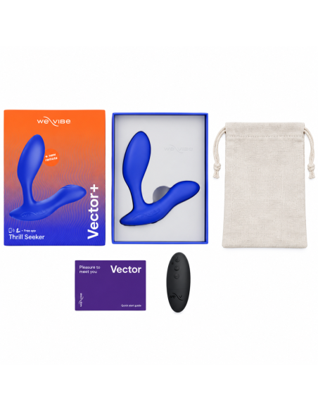 WE VIBE VECTOR DUAL STIMULATION PROSTATE MASSAGER ROYAL BLUE