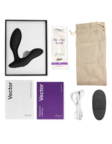 WE VIBE VECTOR BLACK PROSTATE MASSAGER REMOTE CONTROL