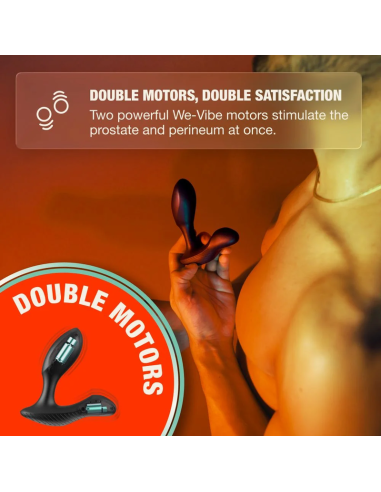 ARCWAVE PERK VIBRATING PROSTATE MASSAGER WITH DUAL MOTOR AND REMOTE CONTROL BLACK