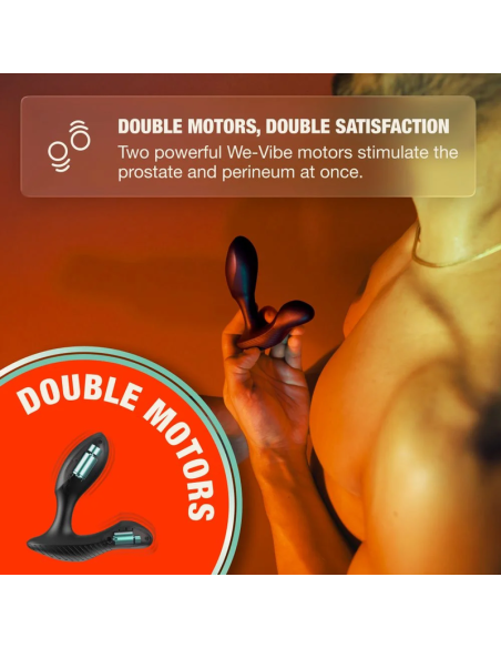 ARCWAVE PERK VIBRATING PROSTATE MASSAGER WITH DUAL MOTOR AND REMOTE CONTROL BLACK