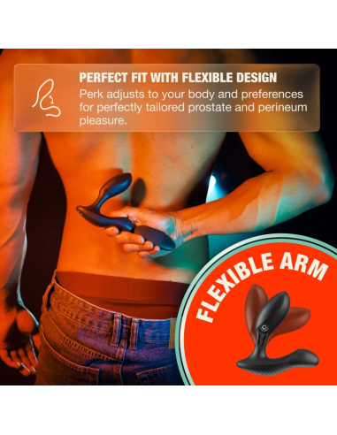ARCWAVE PERK VIBRATING PROSTATE MASSAGER WITH DUAL MOTOR AND REMOTE CONTROL BLACK