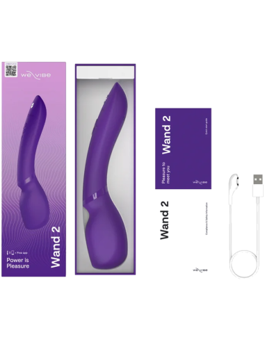WE VIBE WAND 2 RECHARGEABLE BODY WAND MASSAGER PURPLE