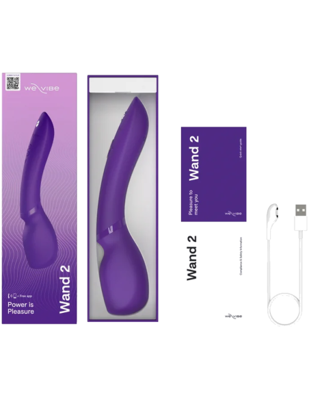 WE VIBE WAND 2 RECHARGEABLE BODY WAND MASSAGER PURPLE