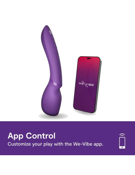 WE VIBE WAND 2 RECHARGEABLE BODY WAND MASSAGER PURPLE