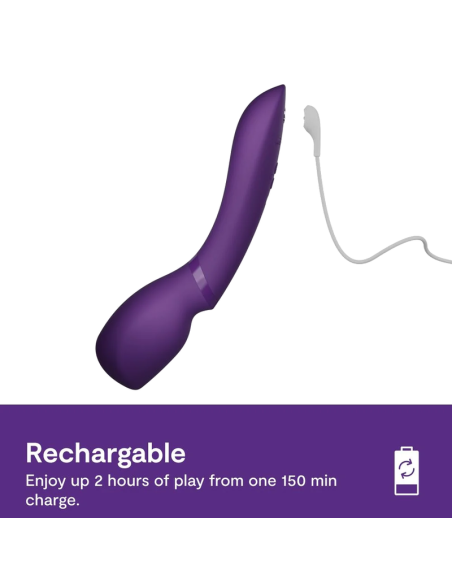 WE VIBE WAND 2 RECHARGEABLE BODY WAND MASSAGER PURPLE