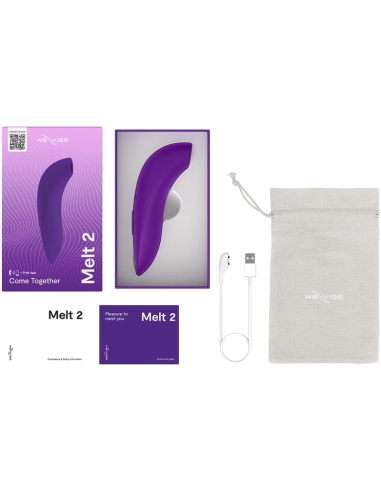 WE VIBE MELT 2 AIR PULSE CLITORAL STIMULATOR PURPLE