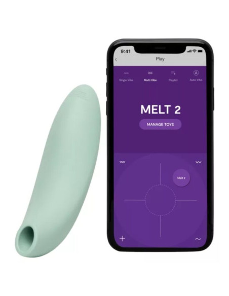 WE VIBE MELT 2 AIR PULSE CLITORAL STIMULATOR SAGE