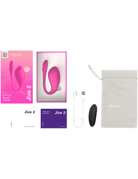 WE VIBE JIVE 2 WEARABLE EGG VIBRATOR ELECTRIC PINK