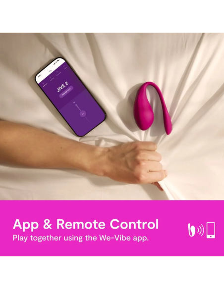 WE VIBE JIVE 2 WEARABLE EGG VIBRATOR ELECTRIC PINK