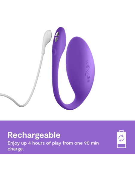 WE VIBE JIVE LITE APP CONTROLLED WEARABLE EGG VIBRATOR PURPLE