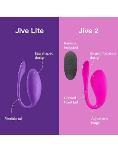 WE VIBE JIVE LITE APP CONTROLLED WEARABLE EGG VIBRATOR PURPLE