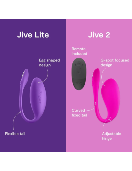 WE VIBE JIVE LITE APP CONTROLLED WEARABLE EGG VIBRATOR PURPLE