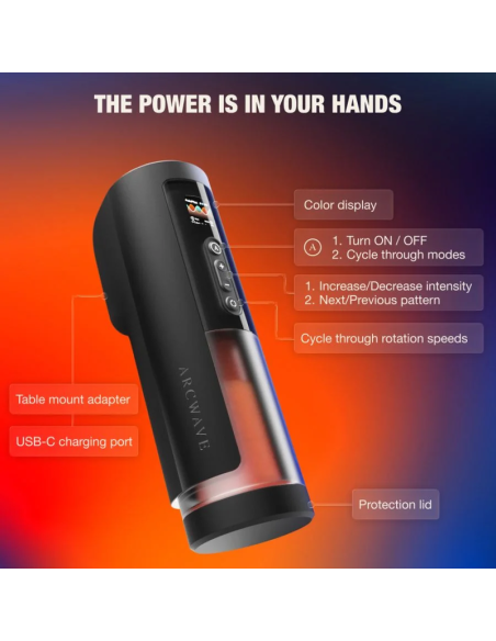 ARCWAVE THRUSTER AUTOMATIC MALE STROKER WITH THRUSTING ROTATION AND CONTROL