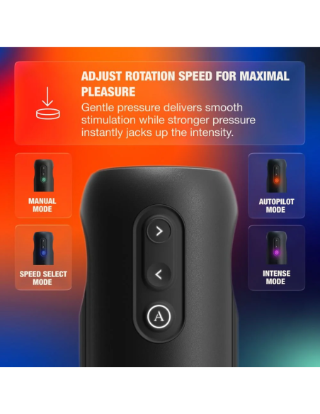 ARCWAVE ORBIT 360 ROTATING MALE MASTURBATOR WITH APP CONTROL BLACK