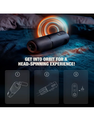 ARCWAVE ORBIT 360 ROTATING MALE MASTURBATOR WITH APP CONTROL BLACK