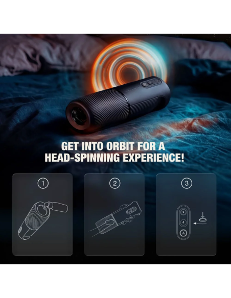 ARCWAVE ORBIT 360 ROTATING MALE MASTURBATOR WITH APP CONTROL BLACK