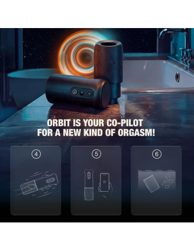 ARCWAVE ORBIT 360 ROTATING MALE MASTURBATOR WITH APP CONTROL BLACK