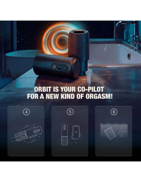 ARCWAVE ORBIT 360 ROTATING MALE MASTURBATOR WITH APP CONTROL BLACK