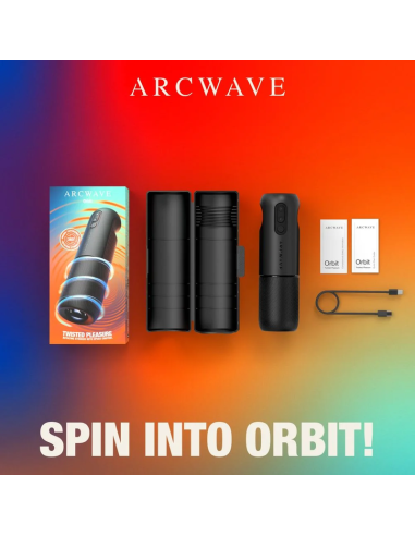 ARCWAVE ORBIT 360 ROTATING MALE MASTURBATOR WITH APP CONTROL BLACK