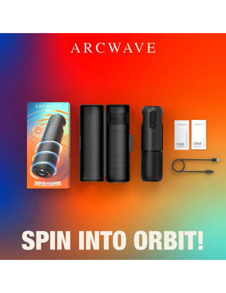 ARCWAVE ORBIT 360 ROTATING MALE MASTURBATOR WITH APP CONTROL BLACK