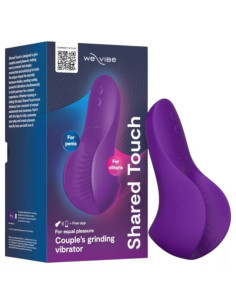 WE VIBE SHARED TOUCH DOUBLE SIDED COUPLES VIBRATOR PURPLE 2