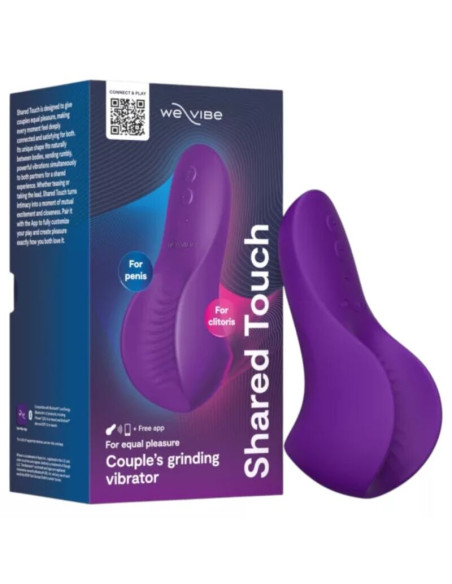 WE VIBE SHARED TOUCH DOUBLE SIDED COUPLES VIBRATOR PURPLE