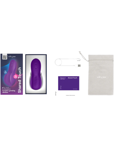 WE VIBE SHARED TOUCH DOUBLE SIDED COUPLES VIBRATOR PURPLE