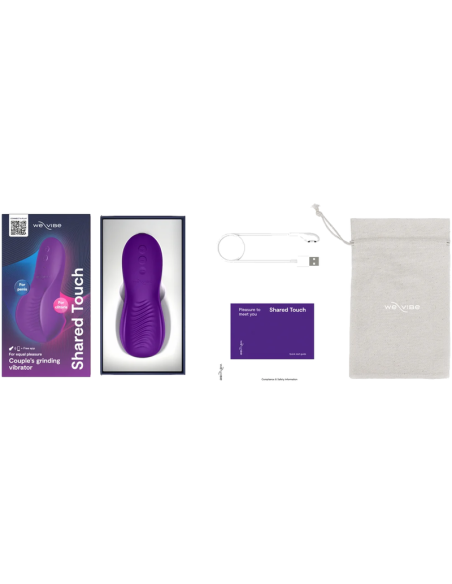 WE VIBE SHARED TOUCH DOUBLE SIDED COUPLES VIBRATOR PURPLE