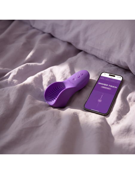 WE VIBE SHARED TOUCH DOUBLE SIDED COUPLES VIBRATOR PURPLE
