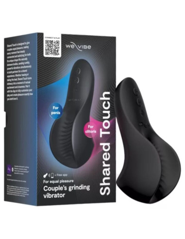 WE VIBE SHARED TOUCH DOUBLE SIDED COUPLES VIBRATOR BLACK