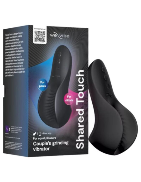 WE VIBE SHARED TOUCH DOUBLE SIDED COUPLES VIBRATOR BLACK