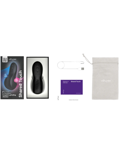 WE VIBE SHARED TOUCH DOUBLE SIDED COUPLES VIBRATOR BLACK
