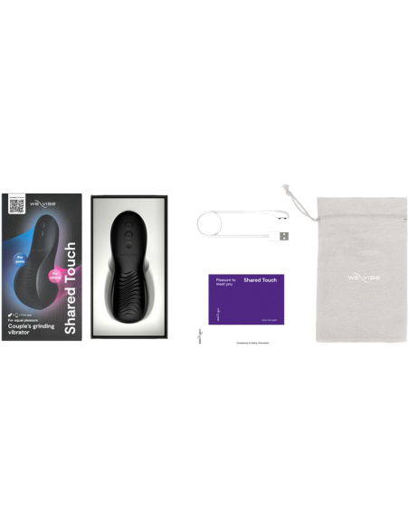 WE VIBE SHARED TOUCH DOUBLE SIDED COUPLES VIBRATOR BLACK