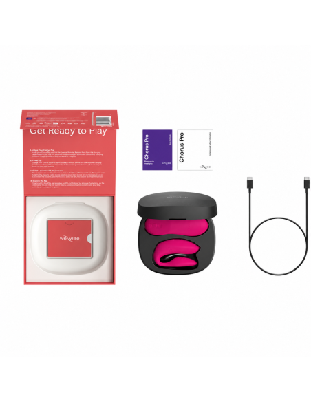 WE VIBE CHORUS PRO PREMIUM COUPLES VIBRATOR ELECTRIC PINK
