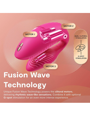 WE VIBE CHORUS PRO PREMIUM COUPLES VIBRATOR ELECTRIC PINK