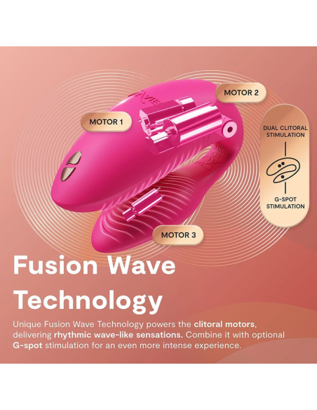 WE VIBE CHORUS PRO PREMIUM COUPLES VIBRATOR ELECTRIC PINK