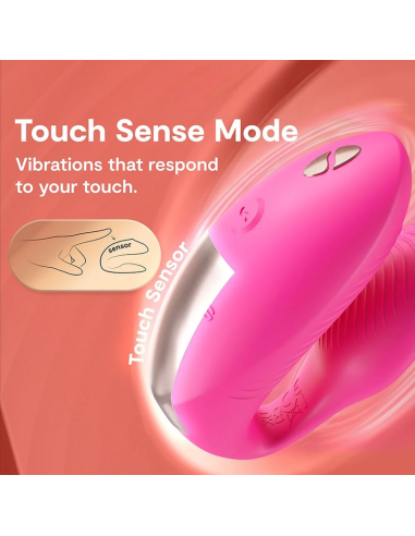WE VIBE CHORUS PRO PREMIUM COUPLES VIBRATOR ELECTRIC PINK