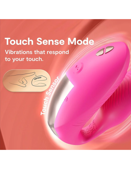 WE VIBE CHORUS PRO PREMIUM COUPLES VIBRATOR ELECTRIC PINK