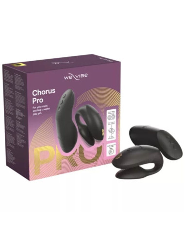 WE VIBE CHORUS PRO PREMIUM COUPLES VIBRATOR SATIN BLACK