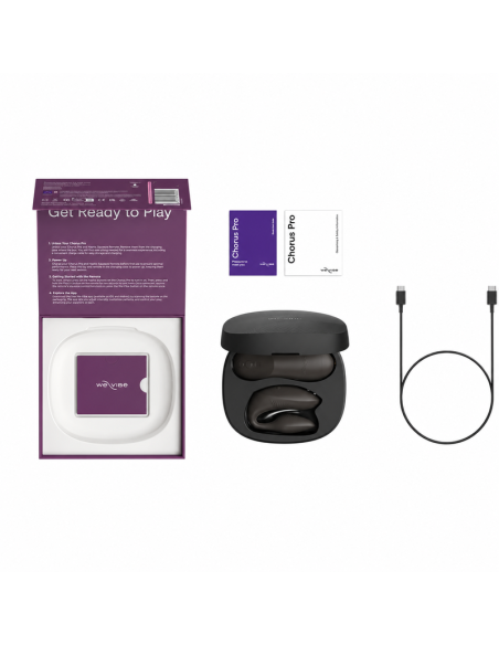 WE VIBE CHORUS PRO PREMIUM COUPLES VIBRATOR SATIN BLACK