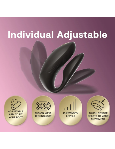 WE VIBE CHORUS PRO PREMIUM COUPLES VIBRATOR SATIN BLACK