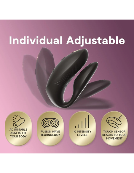 WE VIBE CHORUS PRO PREMIUM COUPLES VIBRATOR SATIN BLACK