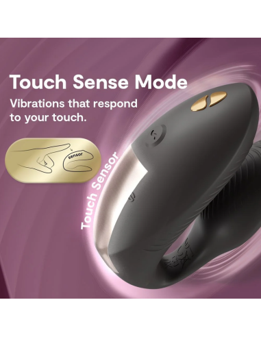 WE VIBE CHORUS PRO PREMIUM COUPLES VIBRATOR SATIN BLACK
