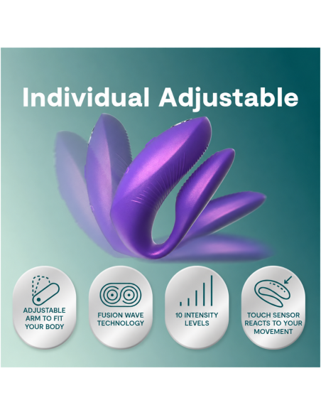 WE VIBE CHORUS PRO PREMIUM COUPLES VIBRATOR COSMIC PURPLE