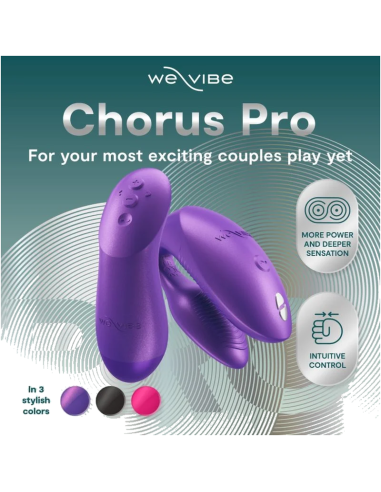 WE VIBE CHORUS PRO PREMIUM COUPLES VIBRATOR COSMIC PURPLE