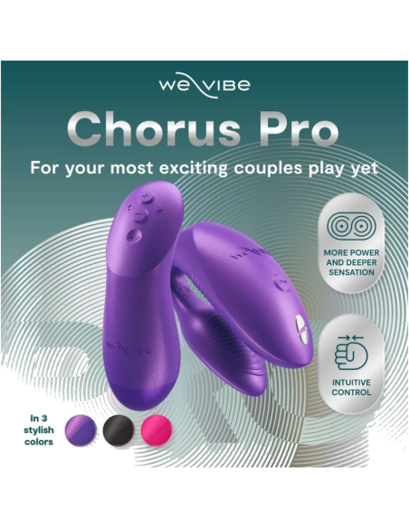 WE VIBE CHORUS PRO PREMIUM COUPLES VIBRATOR COSMIC PURPLE