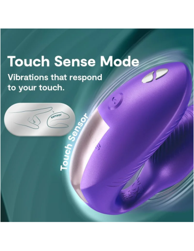 WE VIBE CHORUS PRO PREMIUM COUPLES VIBRATOR COSMIC PURPLE
