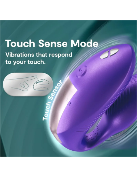 WE VIBE CHORUS PRO PREMIUM COUPLES VIBRATOR COSMIC PURPLE