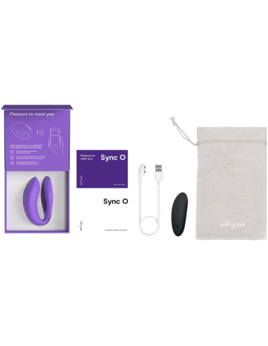 WE VIBE SYNC O WRAPPING STIMULATION COUPLES VIBRATOR LIGHT PURPLE