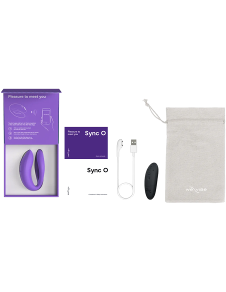 WE VIBE SYNC O WRAPPING STIMULATION COUPLES VIBRATOR LIGHT PURPLE